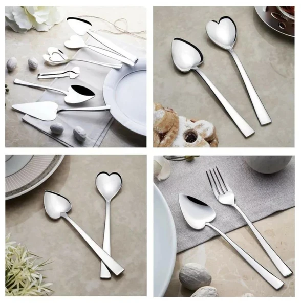 Nehir can canan servis takımı - yemek kaşık - çay kaşığı seti 41 prç.