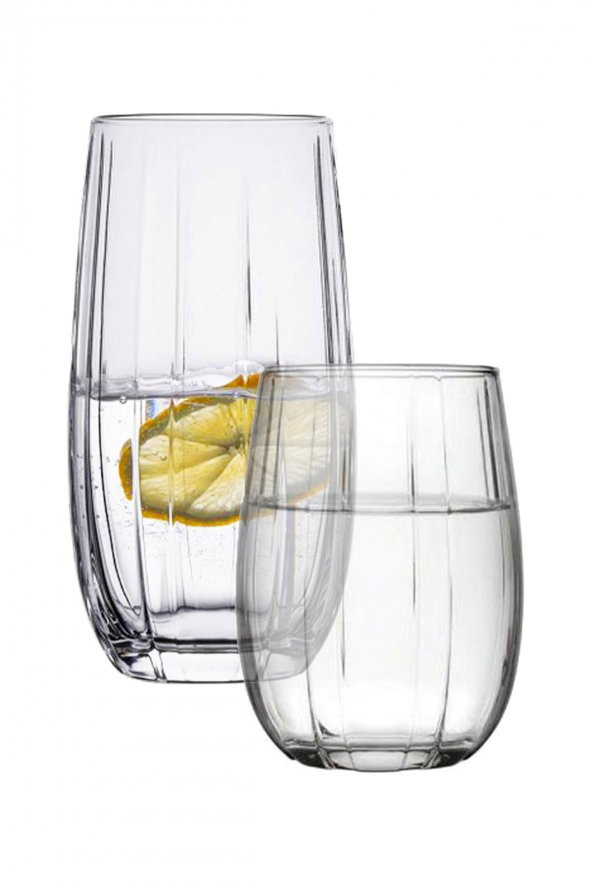 Paşabahçe 12 li linka su bardak - su meşrubat bardağı 2 boy sade ürün görseli 1