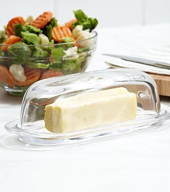 Paşabahçe basic 4 lü kahvaltılık - tereyağlık peynirlik saklama kabı