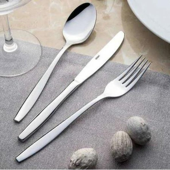 Nehir sahra kaşık çatal takımı - 47 prç. kaşık çatal takımı seti 6 kişilik ürün görseli