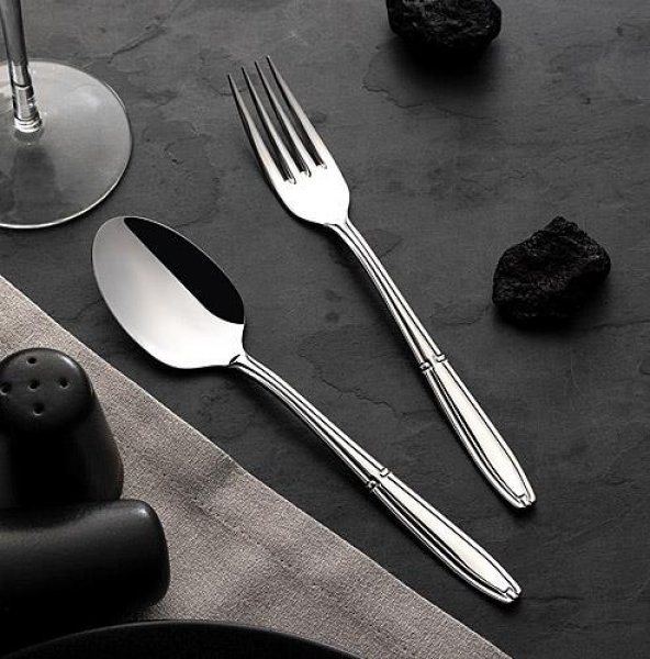 Nehir buket kaşık çatal takımı - 84 prç. kaşık çatal takımı seti 12 kişilik - Resim 4