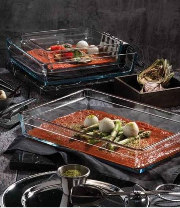 Paşabahçe premium borcam seti - 3 lü borcam takımı özel seri
