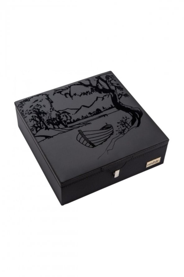 Nehir dalyan deri çantalı 89 prç. çatal kaşık bıçak takımı seti - Resim 5