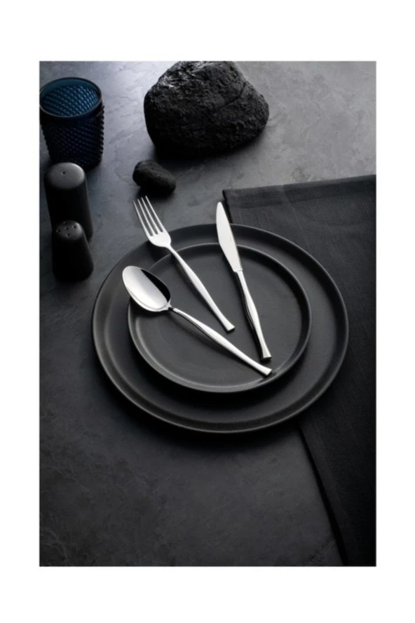 Nehir zarif sade 72 prç.çatal kaşık bıçak seti takımı - 2