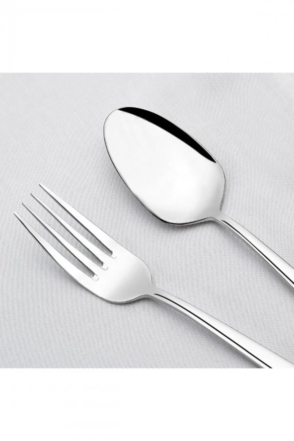 Nehir deniz model 60 prç. çatal kaşık seti - çatal kaşık takımı - Resim 2