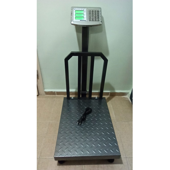 700 KG ELEKTRONİK TERAZİ-45x60 CM KEFE-KATLANIR BOYUNLU KANTAR-SAĞLAM ŞASE-2 YIL GARANTİLİ - 1
