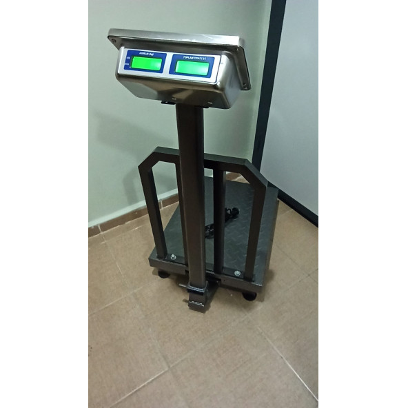 700 KG ELEKTRONİK TERAZİ-45x60 CM KEFE-KATLANIR BOYUNLU KANTAR-SAĞLAM ŞASE-2 YIL GARANTİLİ - 3