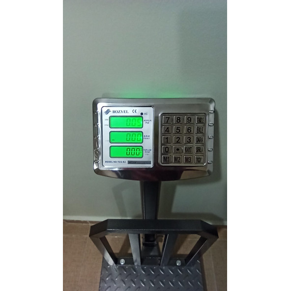 700 KG ELEKTRONİK TERAZİ-45x60 CM KEFE-KATLANIR BOYUNLU KANTAR-SAĞLAM ŞASE-2 YIL GARANTİLİ - 5