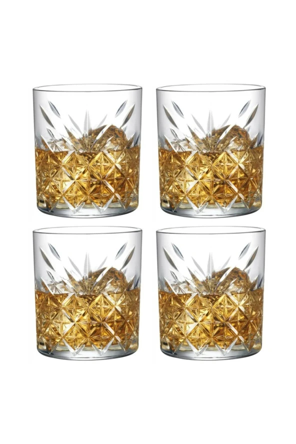 Paşabahçe 520074 timeless 4 lü viski bardak - viski meşrubat bardağı