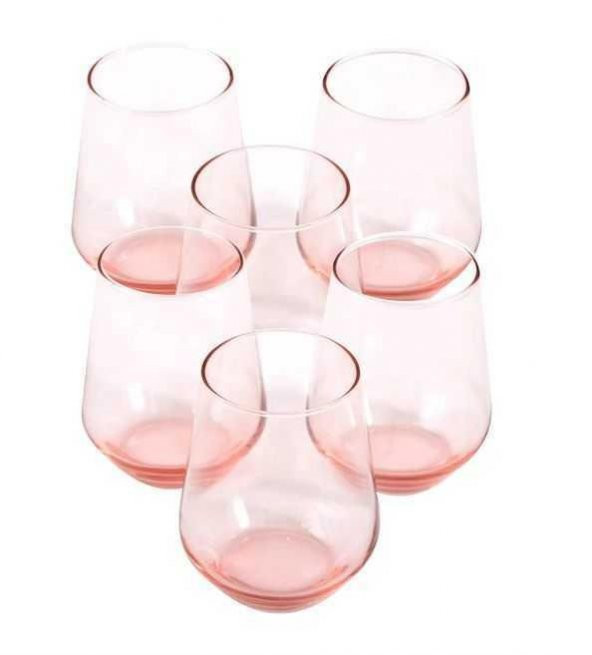 Paşabahçe 41536 6 lı pembe allegra bardak su bardağı - meşrubat bardağı