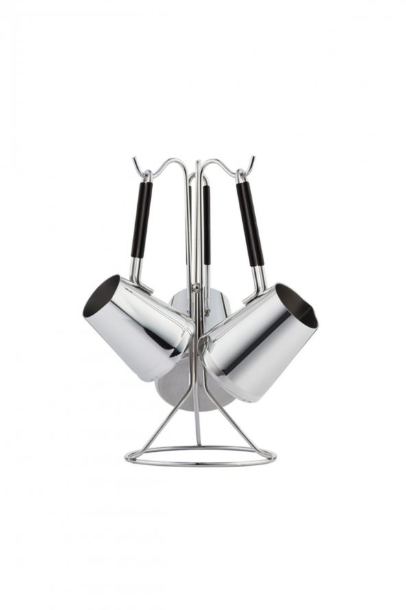 Nehir çelik askılı cezve takımı - 3 lü cezve seti everest - 2