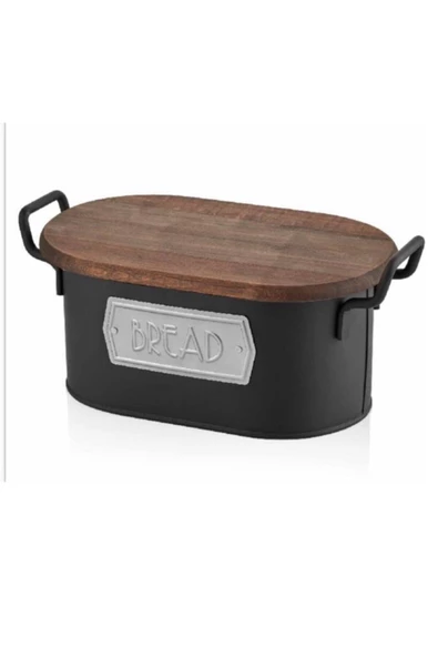 The mia ekmeklik - ekmek saklama kutusu siyah 0503 ürün görseli