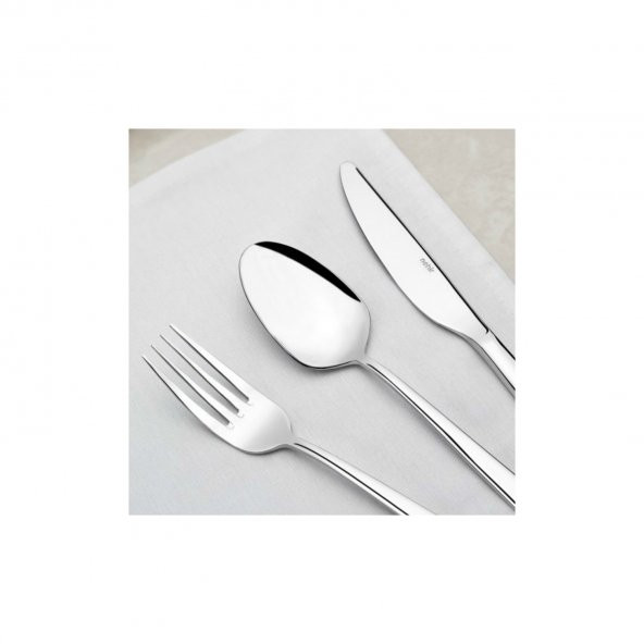 Nehir deniz deri kutulu 84 prç. çatal kaşık bıçak seti - Resim 3