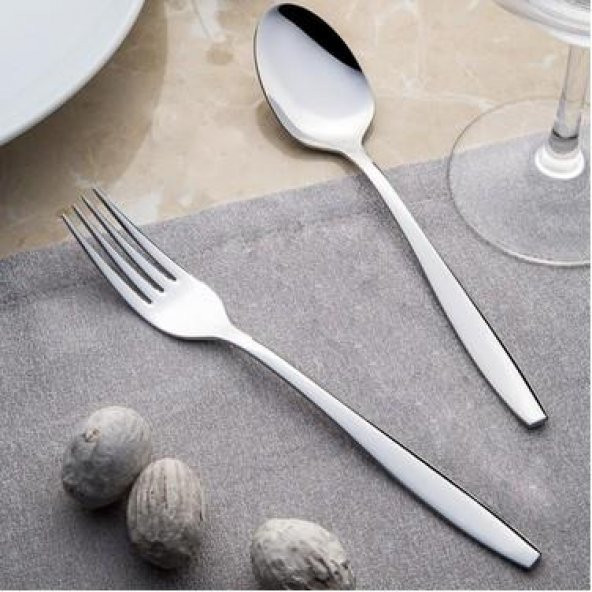 Nehir sahra kaşık çatal takımı - 30 prç. kaşık çatal takımı seti 6 kişilik ürün görseli 1