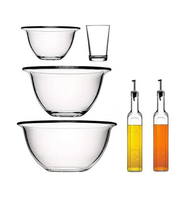 Paşabahçe arda türkmen borcam hazırlık kasesi seti 6 parça