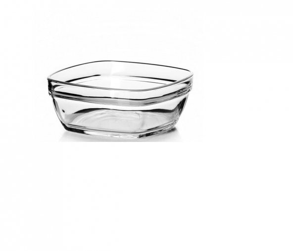 Paşabahçe kare sütlaç pudding kasesi - cam sunum kase 12 li 53662 - 2