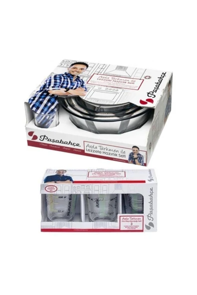 Paşabahçe arda türkmen hazırlık kasesi  7 li hazırlık seti ölçü bardaklı - Resim 3