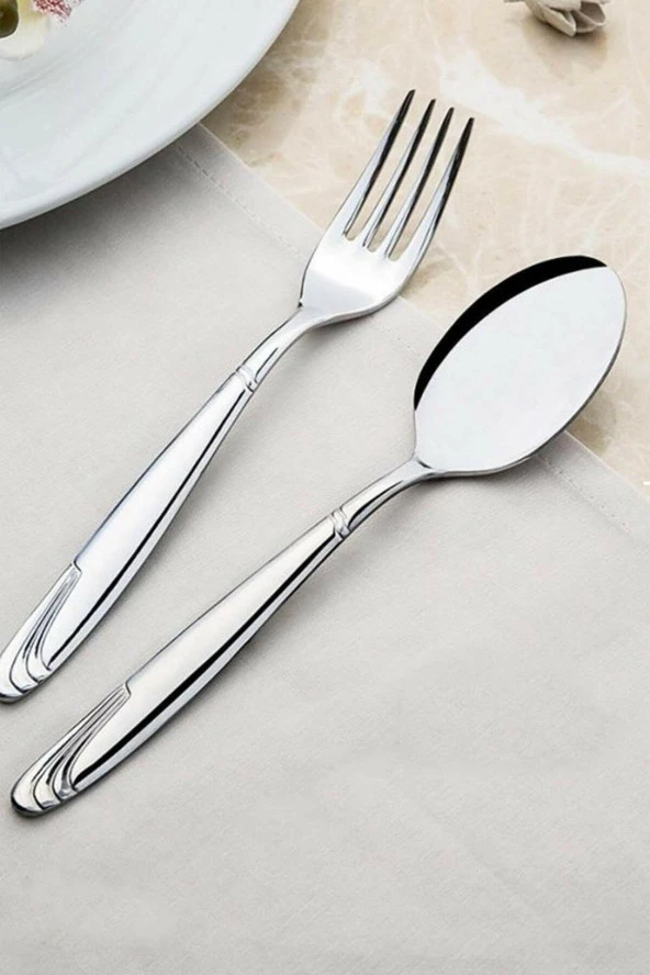 Nehir lizbon 72 prç.kaşık çatal takımı seti kutulu 12 kişilik