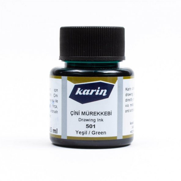 Karin Çini Mürekkebi Yeşil 45ml