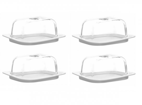 Lav pera kapaklı kahvaltılık - terayağ peynir saklama kabı 4 lü - 2