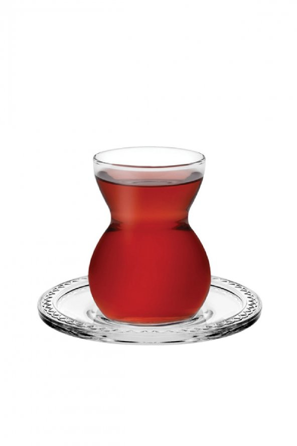 Paşabahçe etnik 12 parça çay seti takımı - çay bardağı takımı seti 96575