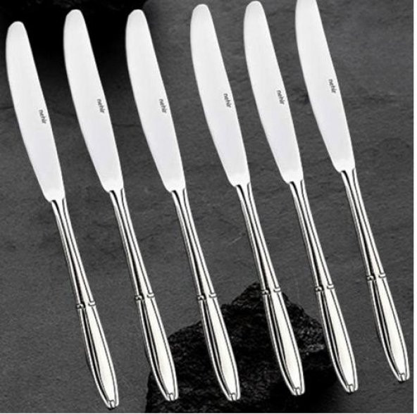 Nehir buket yemek bıçak - 6 lı yemek bıçağı 18/10 paslanmaz çelik ürün görseli 1