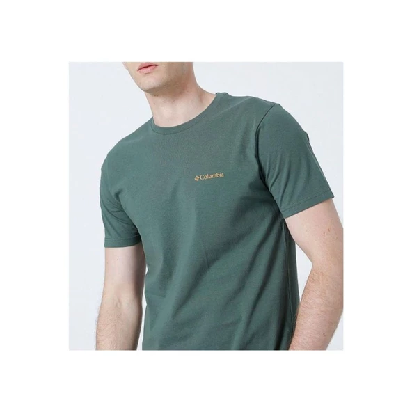 Columbia Csc M Basic Sm Logo Brushed Ss Tee Erkek Kısa Kollu Tişört CS0282-353