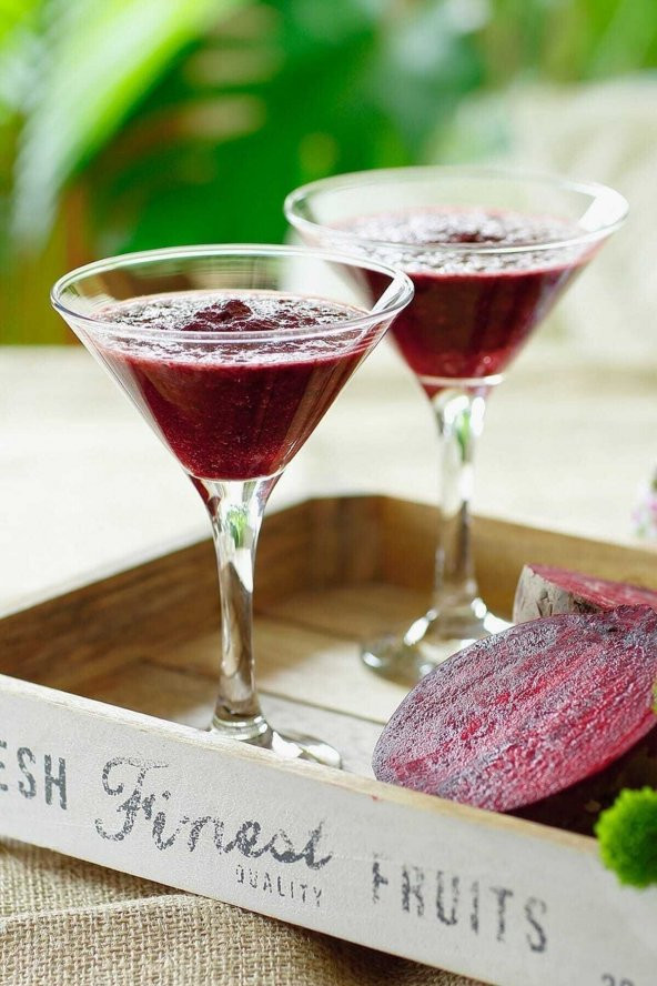 Lav misket kokteyl bardağı - 6 lı martini kadehi ürün görseli 1