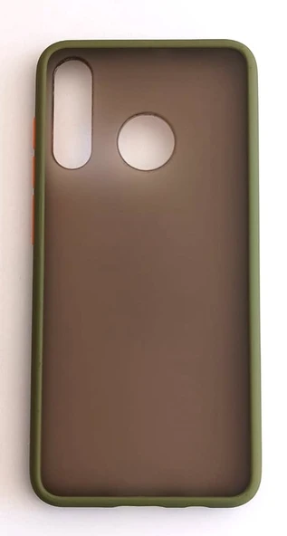 Huawei P30 Lite Uyumlu Renkli Kenarlı Yarı Şeffaf Orta Sert Lüks Kılıf - 1
