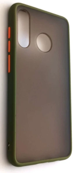 Huawei P30 Lite Uyumlu Renkli Kenarlı Yarı Şeffaf Orta Sert Lüks Kılıf - 4