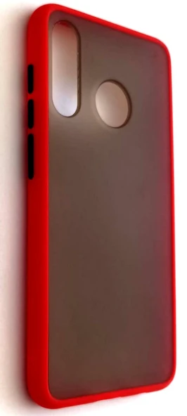 Huawei P30 Lite Uyumlu Renkli Kenarlı Yarı Şeffaf Orta Sert Lüks Kılıf - 3