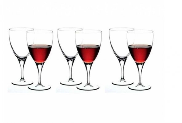 Paşabahçe lyric 6 lı ayaklı su bardak - şarap kadehi 400cc 44886 - 2