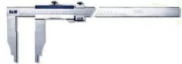 DW MEKANIK MONOBLOK GÖVDE UZUN TEK ÇENE iNCE AYAR KUMPAS 0-600 mm