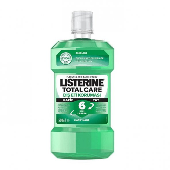 Lısterıne Total Care Hafif Nane Ağız Bakım Suyu Alkolsüz 500 Ml