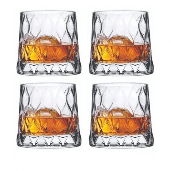 Paşabahçe leafy 420194 4 lü su bardak - su meşrubat bardağı özel seri - Resim 2