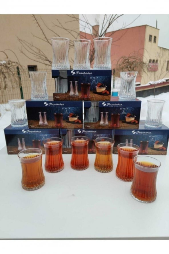 Paşabahçe Elysia Kristal Çay Bardağı - 6 Lı Çay Bardak - 3