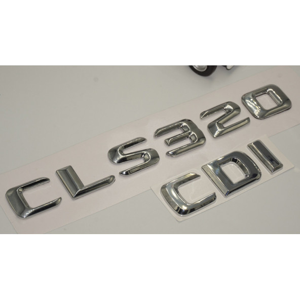 Benz CLS 320 CDi Bagaj Krom Metal 3M 3D Yazı Logo - Resim 3