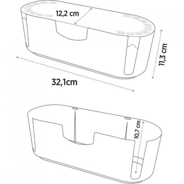 Deco bella 2 li kablo düzenleyici organizer 50808 - 5