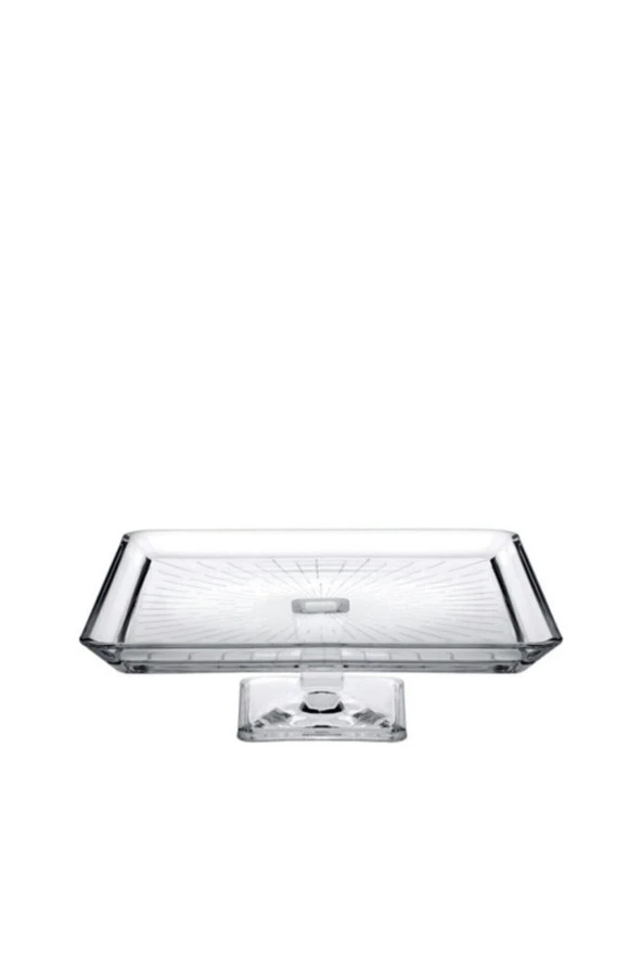 Paşabahçe madlen ayaklı ve servis tabağı- sunum tabağı seti takımı 7 parça - Resim 2