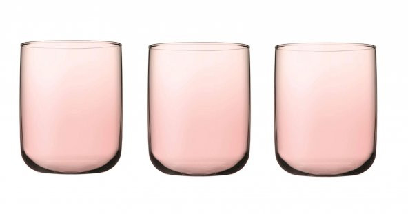 Paşabahçe iconic su bardak - 3 lü su bardağı pembe 420112