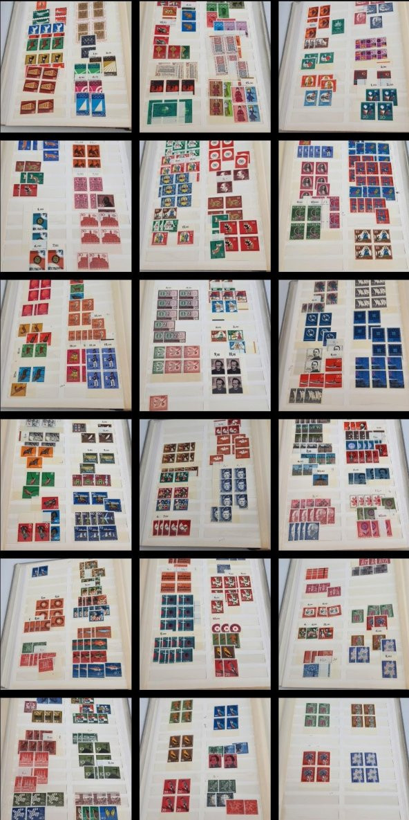 Almanya Pul Koleksiyonu Albümü Damgasız 770 Adet - Yabancı Pul 040 ürün görseli 1