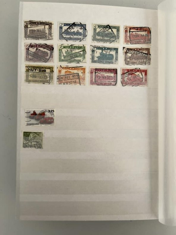 Tren Temalı Pul Koleksiyonu Albümü 630 Adet - Yabancı Pul 038 - Resim 9