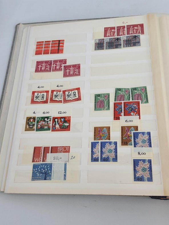 Almanya Pul Koleksiyonu Albümü Damgasız 770 Adet - Yabancı Pul 040 - Resim 7