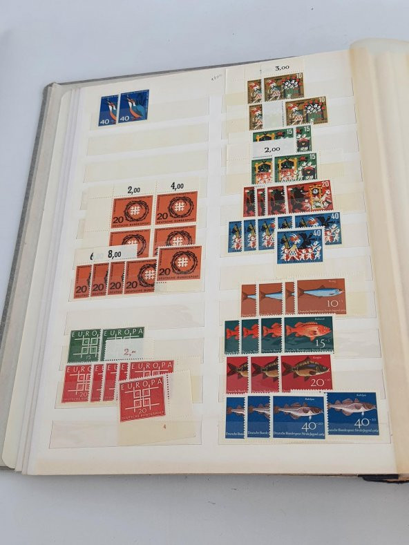 Almanya Pul Koleksiyonu Albümü Damgasız 770 Adet - Yabancı Pul 040 - Resim 9