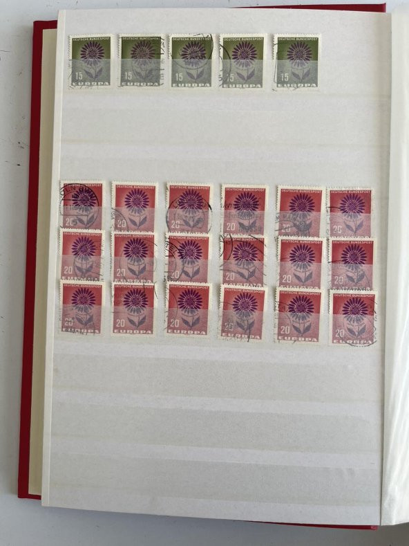 Almanya Pul Koleksiyonu Albümü 600 Adet - Yabancı Pul 049 - Resim 4