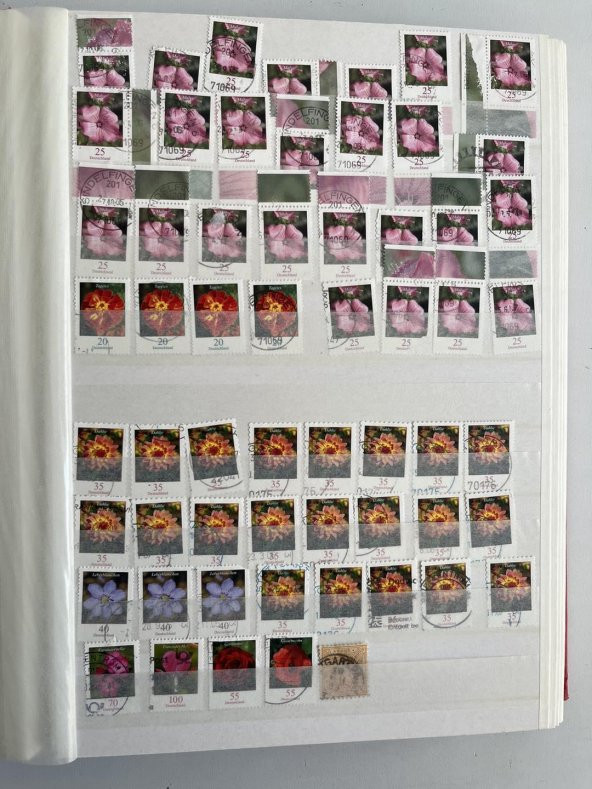 Almanya Pul Koleksiyonu Albümü 600 Adet - Yabancı Pul 049 - Resim 5