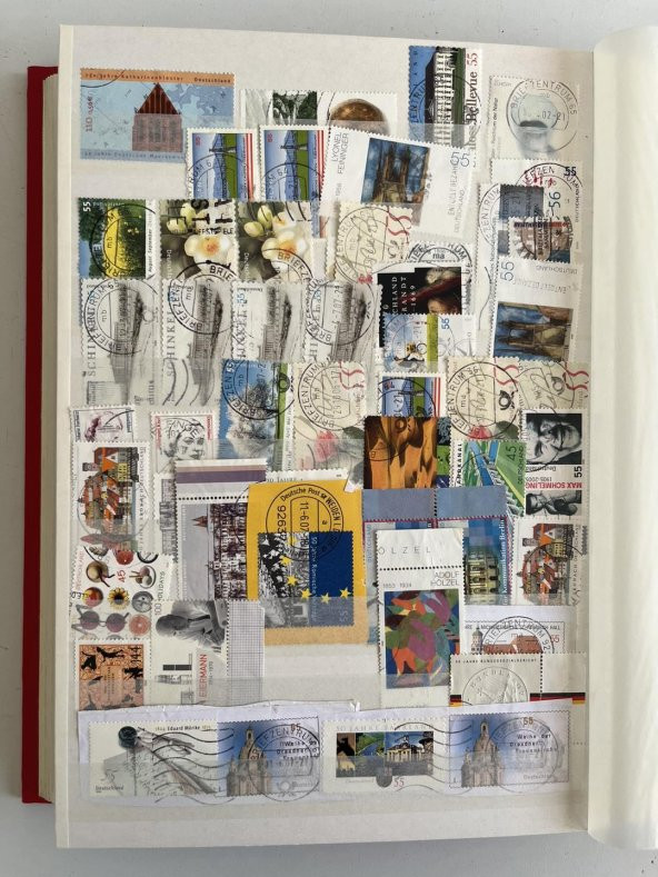 Almanya Pul Koleksiyonu Albümü 600 Adet - Yabancı Pul 049 - Resim 10