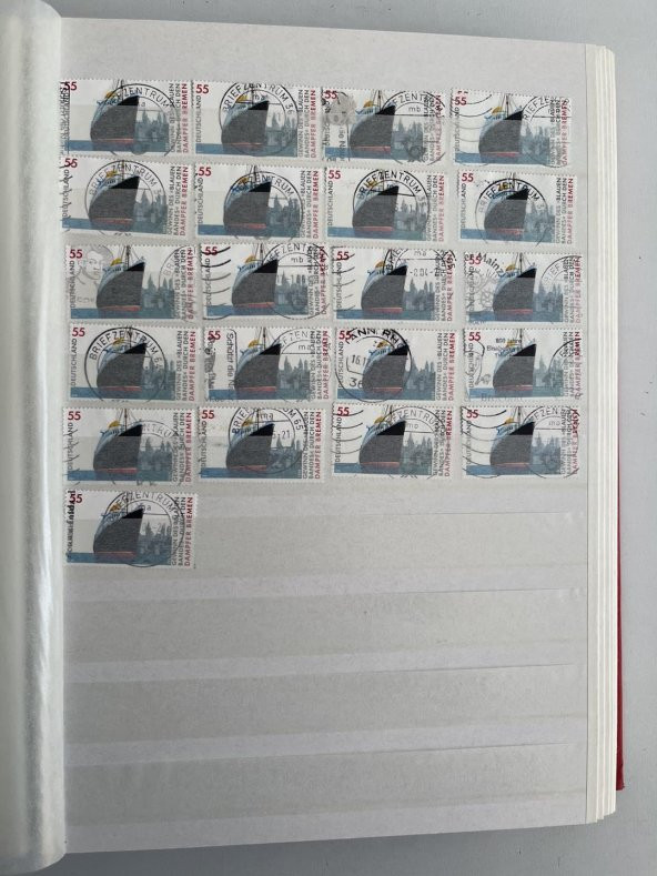 Almanya Pul Koleksiyonu Albümü 600 Adet - Yabancı Pul 049 - Resim 12