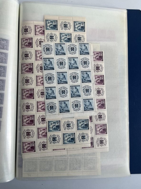 Böhmen und Mähren Almanya Pul Koleksiyonu Albümü Damgasız 5680 Adet - Yabancı Pul 051 - Resim 9