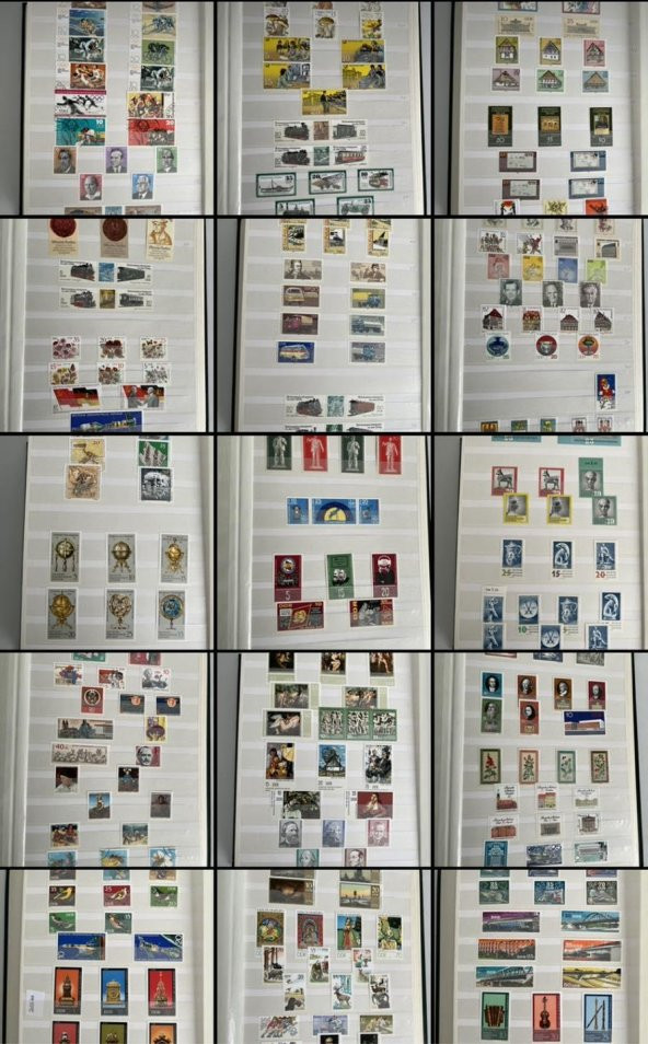 Almanya DDR Pul Koleksiyonu Albümü 1000 Adet - Yabancı Pul 052 ürün görseli 1